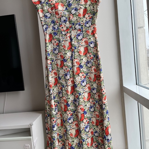 Ella Printed Maxi Dress with slit - Picture 3 of 8